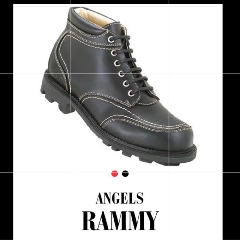 JOHN FLUEVOG Sz 6 Angels Rammy Made In Poland Leather Lace Up Booties